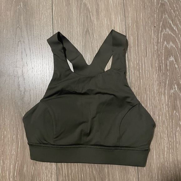 LULULEMON Olive Green Sports Bea - Sz 4 - Picture 2 of 2
